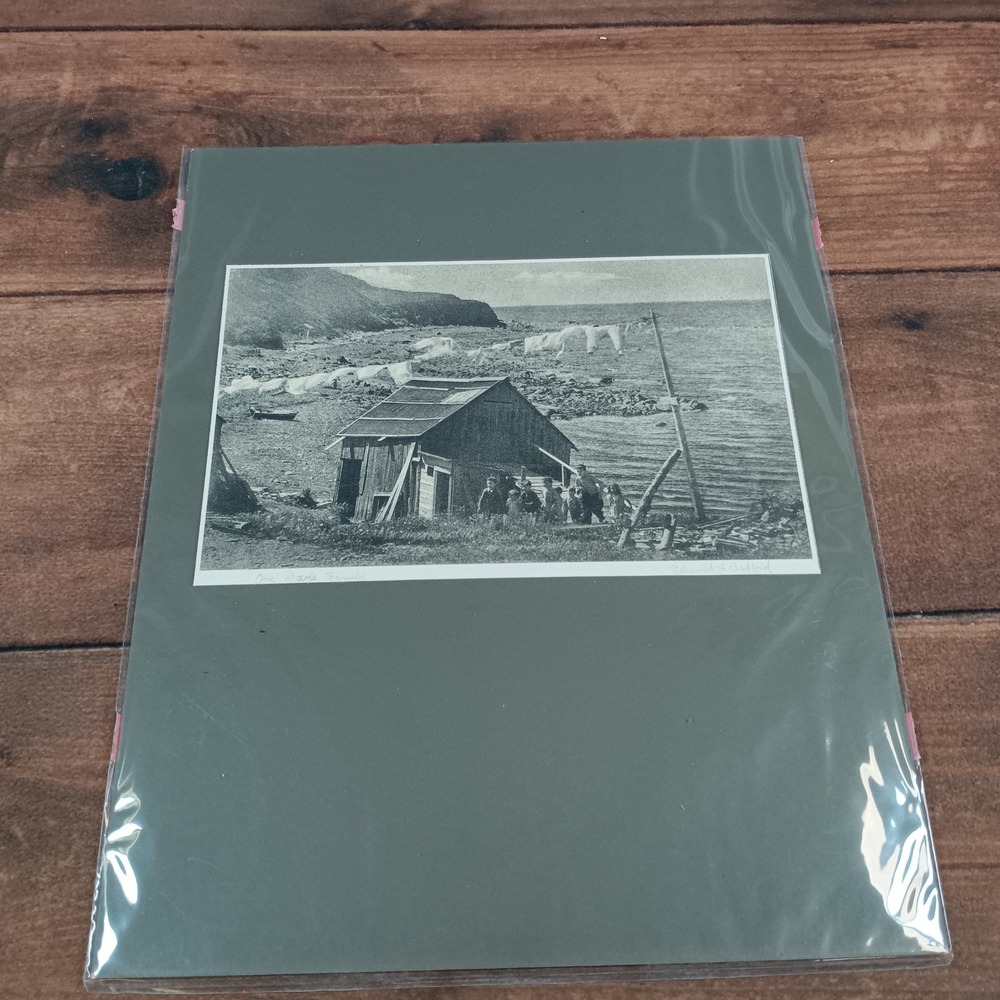 Edward Bafford One Mans Family Vintage 1940s Signed Photo Print Coastal Scene